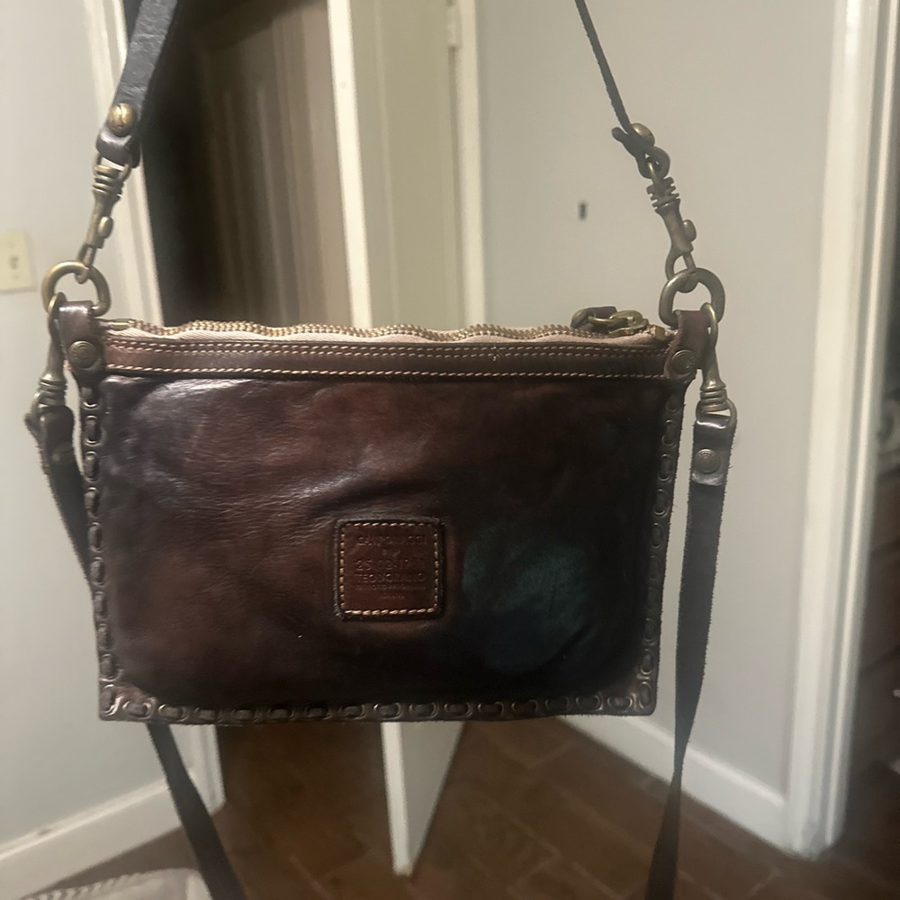 Campomaggi Brown Leather Crossbody Bag
